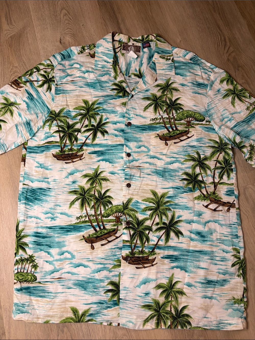 Kalaheo by RJC Men’s Hawaiian Aloha Shirt - Size Large vacation resort wear